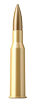 Munition blindée à ogive pointue et noyau souple